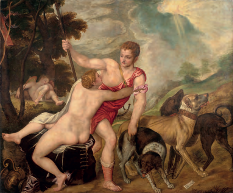 Titiaan (atelier van) - Venus en Adonis
