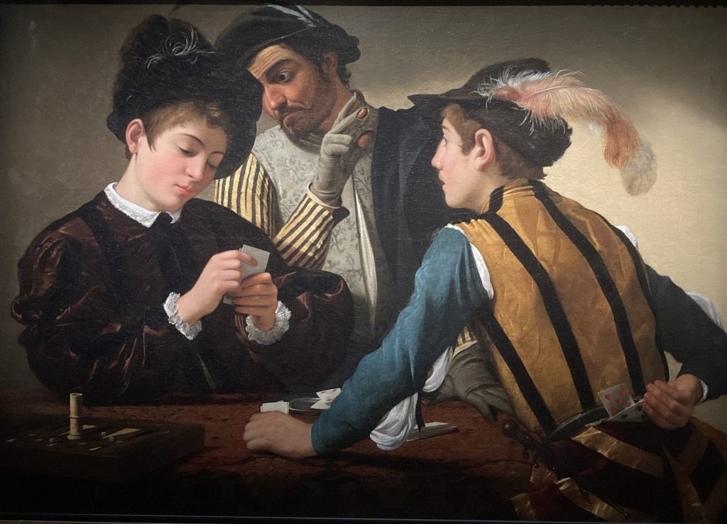 Caravaggio - I Bari - Kimbell Art Museum, Fort Worth, Texas