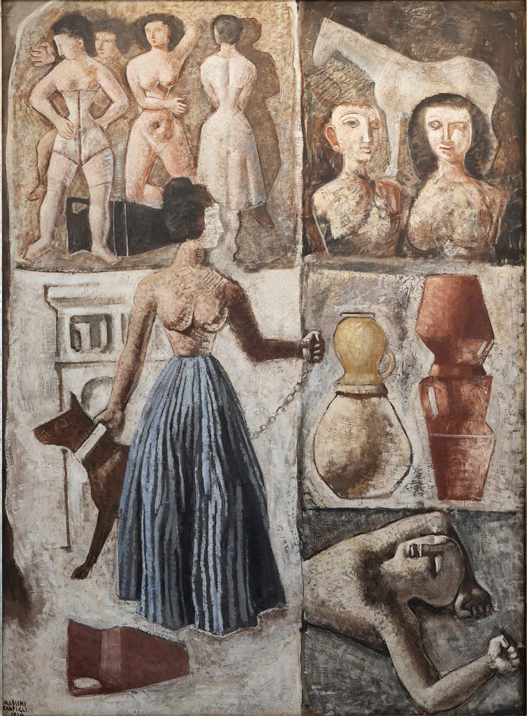 Massimo Campigli - Marché des femmes et des pots
